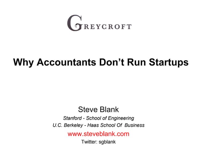Greycroft Why Accountants Don T Run Startups Ppt Greycroft Why Accountants Don T Run Startups Ppt