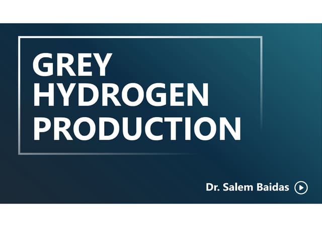 Grey Hydrogen Production   