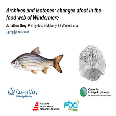 Archives and isotopes: changes afoot in the food web of Windermere | PDF