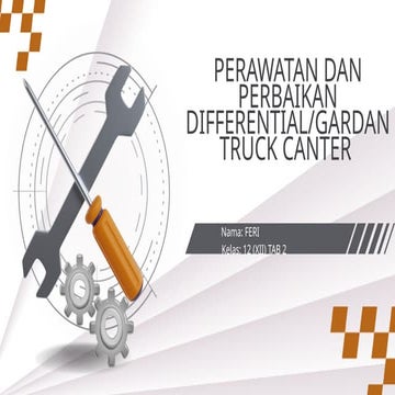 Grey Orange Geometric Engine Illustration Workshop Automotive Presentation  (...