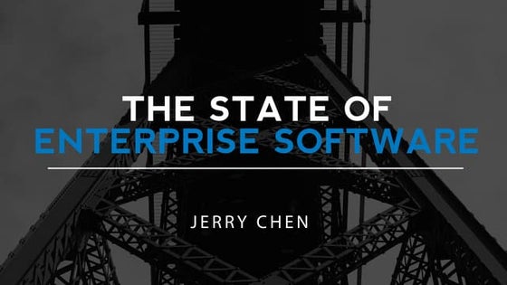 The State of Enterprise Software