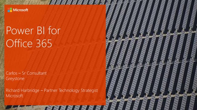 Power BI For Office 365 Overview