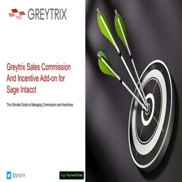Sales Commission | Greytrix | PPTX