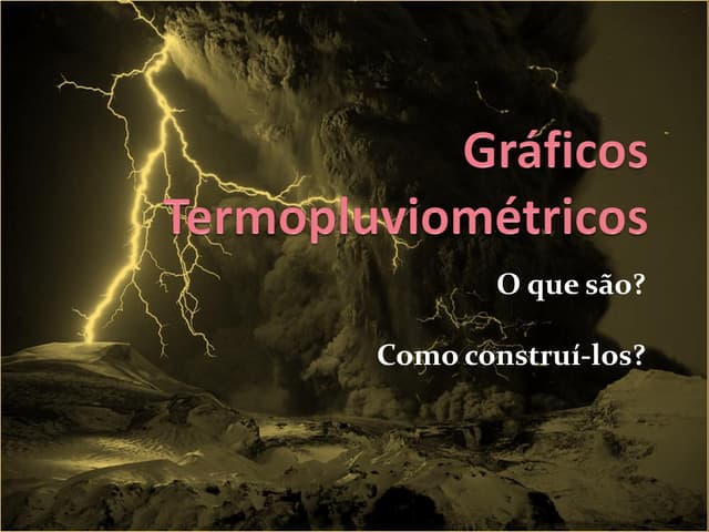 Gráficos termopluviométricos