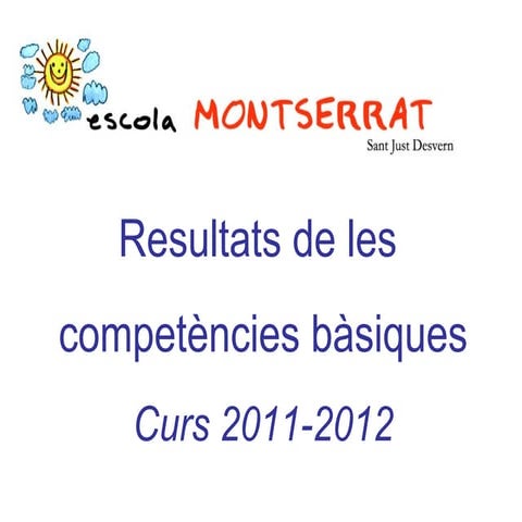 Gràfiques dels resultats de les competències bàsiques 2011-2012