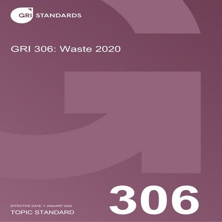 GRI Guidelines for Waste Management Reporting | PDF