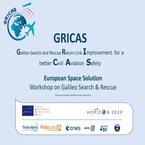 Galileo Search & Rescue workshop_European Space Solutions 2016_GRICAS - Phili...