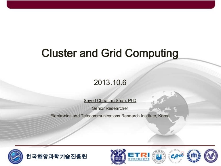 Cluster and Grid Computing