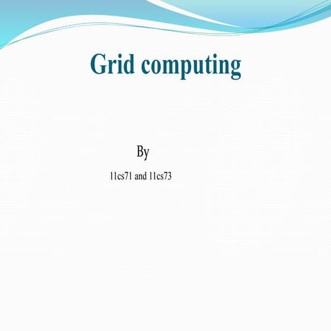 Grid computing