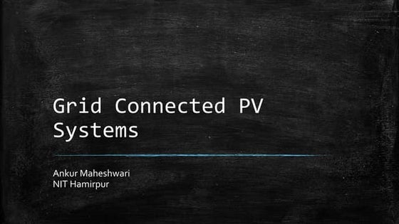 Grid-connected PV system | PPT