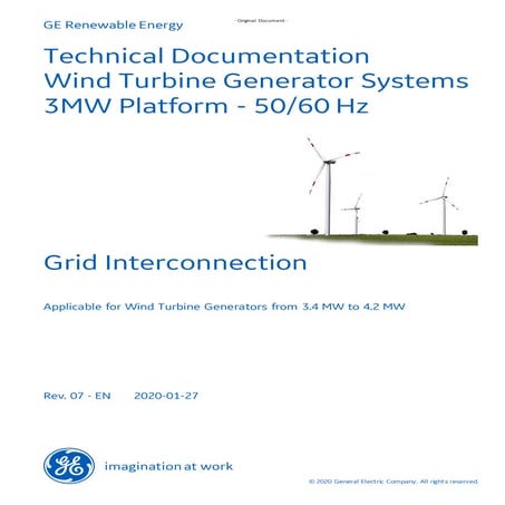 Technical Documentation on Grid Interconnection for GE 3MW Wind Turbine ...