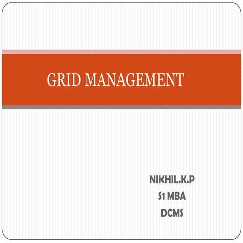 Grid management new nikhil