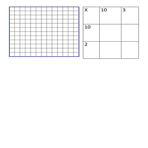 Gridpaper with multiplication table