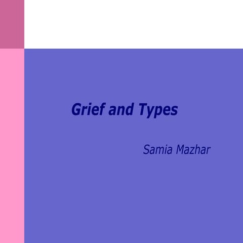 bereavement and grief | PPTX