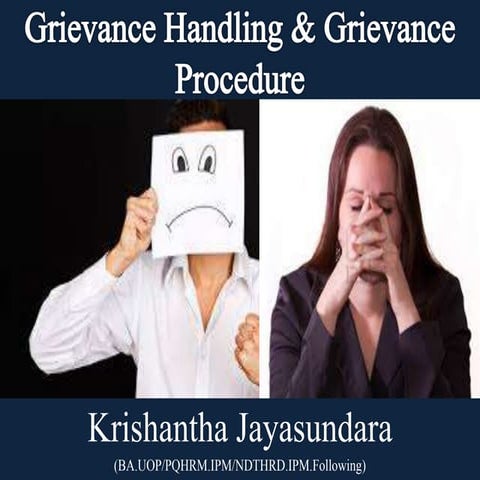 Grievance handling and grievance procedure