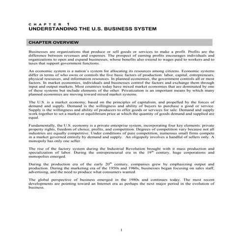 Griffin chap01 business_notes - itb - ayesha aman - Economics