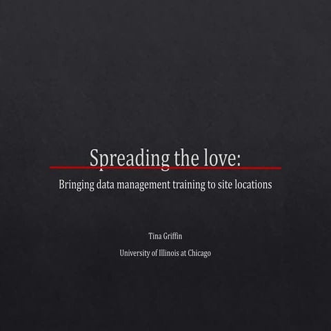 RDAP 16 Lightning: Spreading the love: Bringing data management training to s...