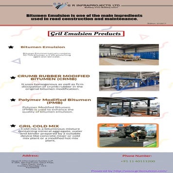 Bitumen Emulsion Manufacturers and Wholesale Suppliers | PDF