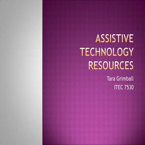 Grimball Module6 Assistive Technolgy Resources
