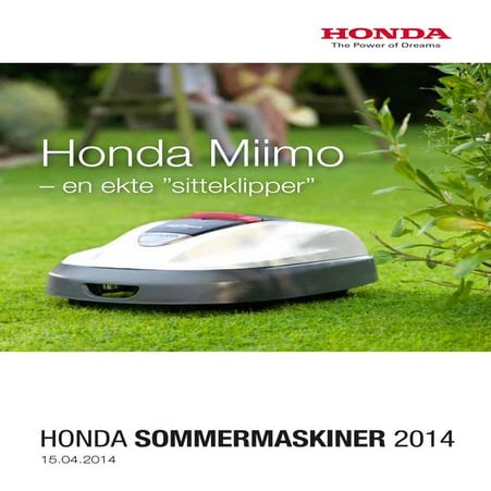 Honda hage og park 2014 Grim Maskin Service