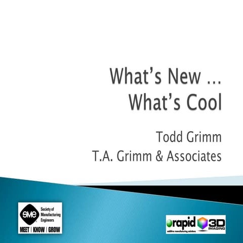 What\'s New - RAPID 2011 Plenary Address