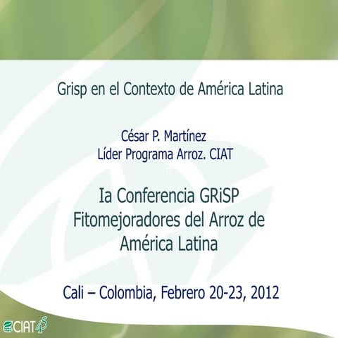 Grisp en el contexto de Amerioca Latina