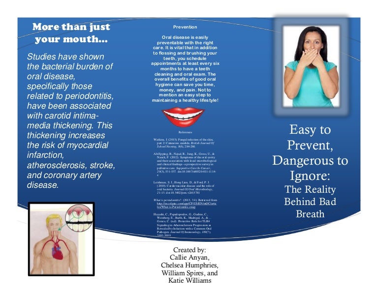Brochure Discussing Oral Health