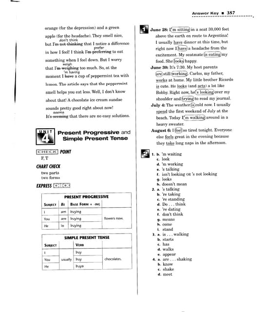 Grmmar week 2b answer key | PDF
