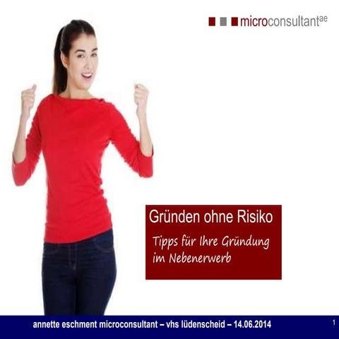 Gründen in Teilzeit - 10 Tipps für Ihre Gründung im Nebenerwerb 