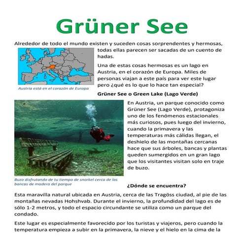 Grüner see green lake lago verde