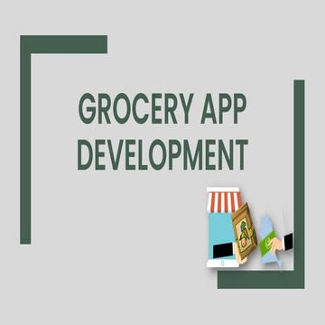 Grocery app development