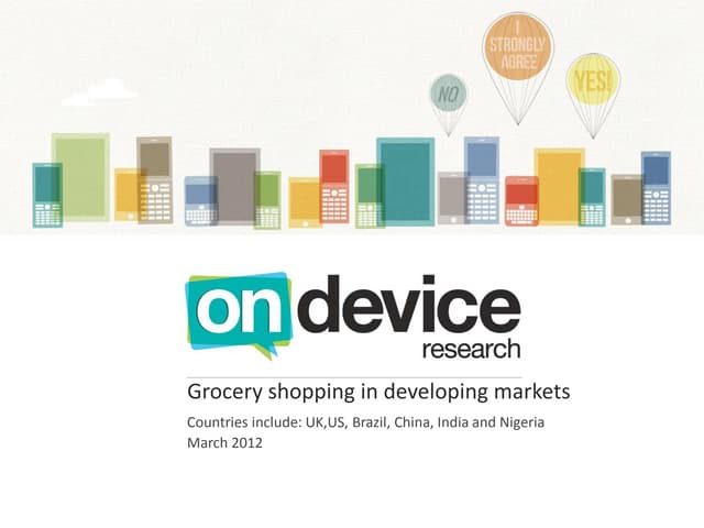 Grocery shopping in developing markets