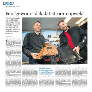 Een "gewoon" dak dat stroom opwekt