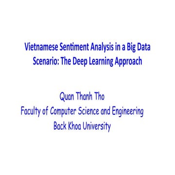 Grokking TechTalk #18A: Vietnamese Sentiment Analysis in a Big Data Scenario:...