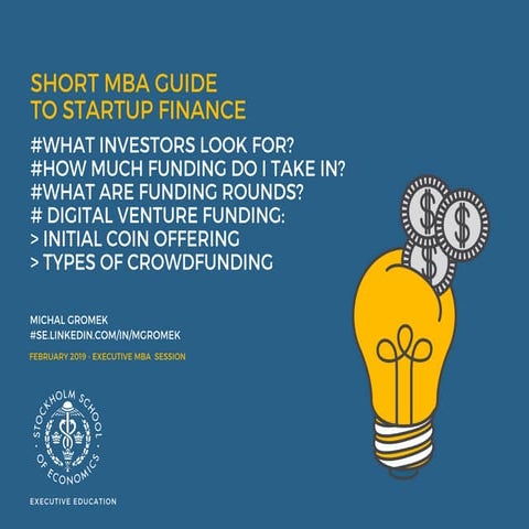MBA Guide to Startup Finance