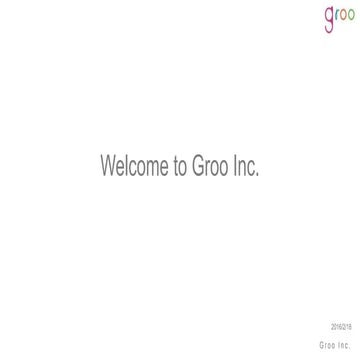 Groo inc設立趣意書