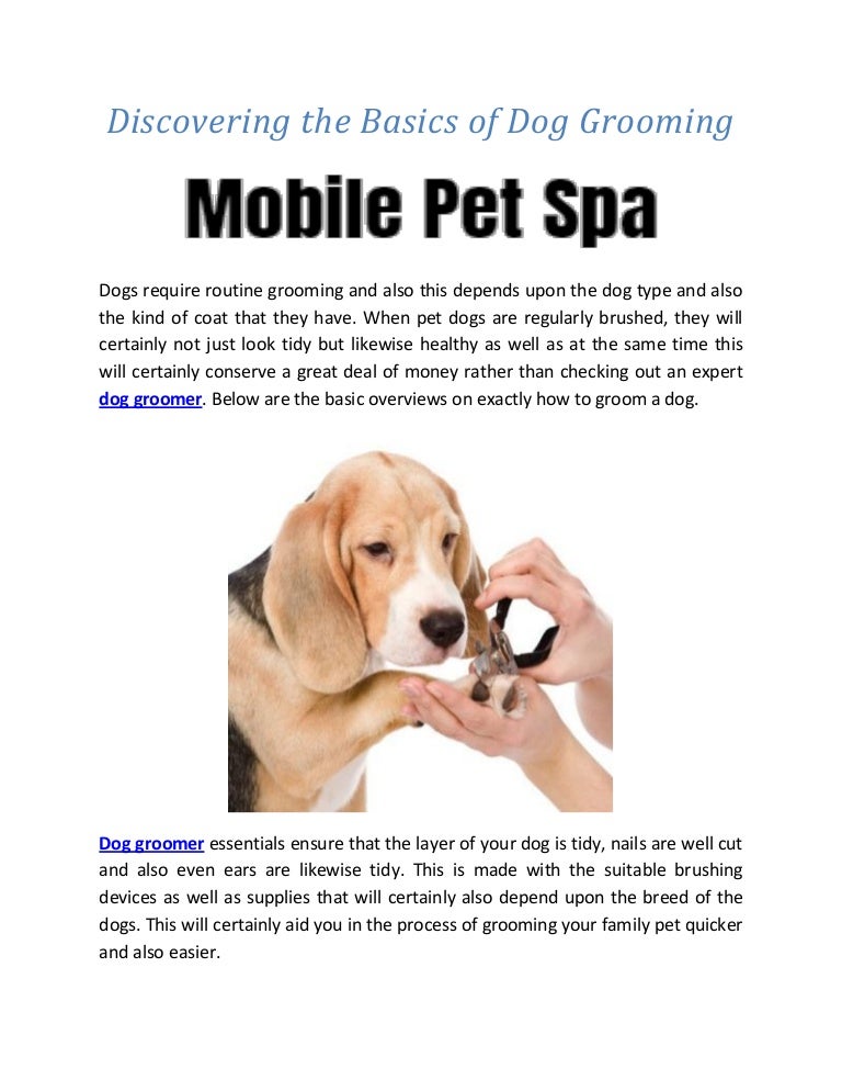 the pet spa mobile grooming