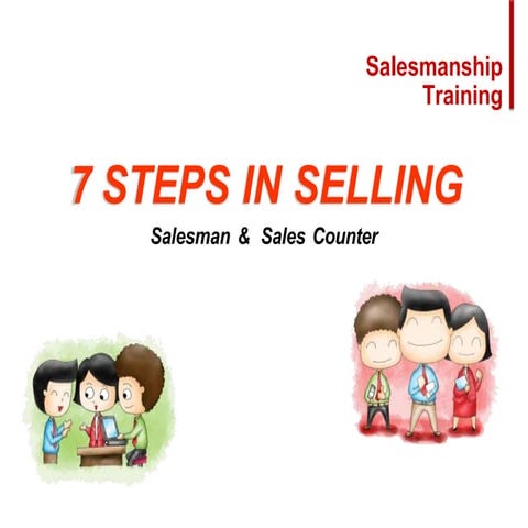 Grooming selling skill salesman and sales counter | PPTX