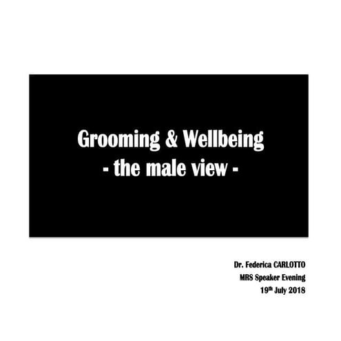 Grooming and well-being