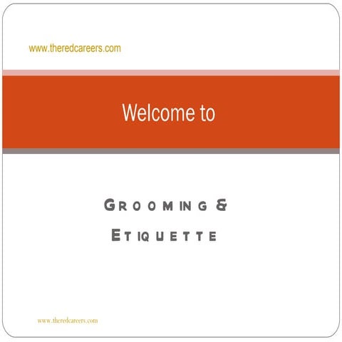 Grooming & etiquette  men
