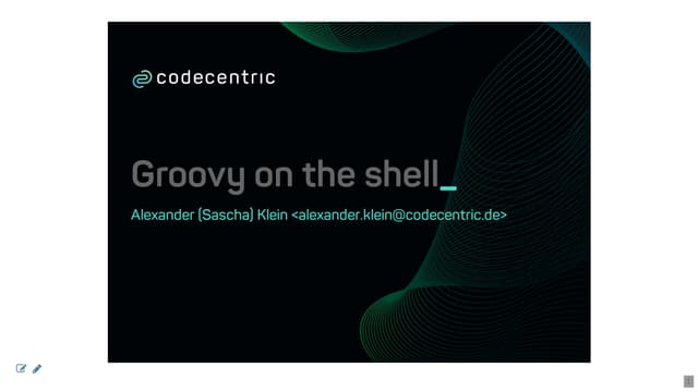 Groovy on the shell