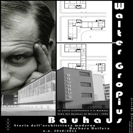 Gropius e il Bauhaus - Storia dell'Architettura Contemporanea