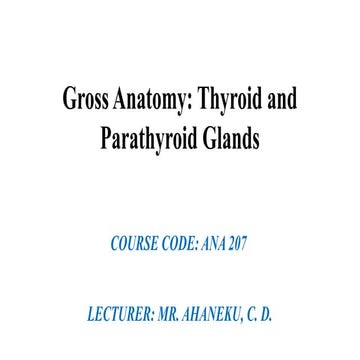 Anatomy of thyroid gland | PPTX