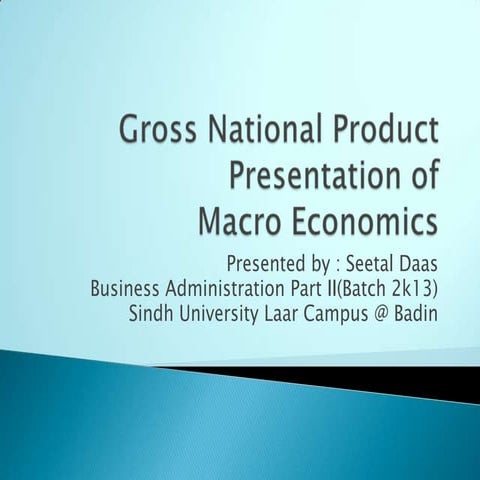 Gross National Product