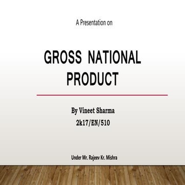 Gross national product