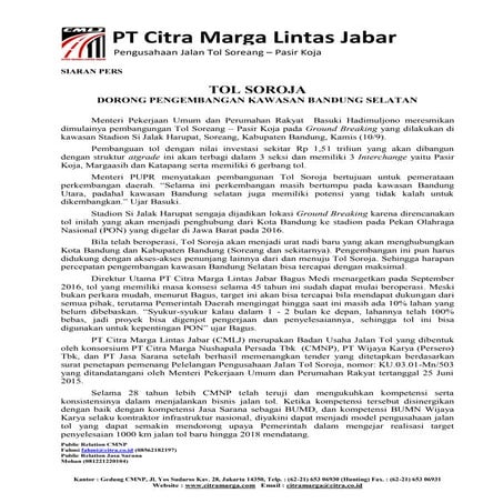 Ground Breaking TOL Soroja