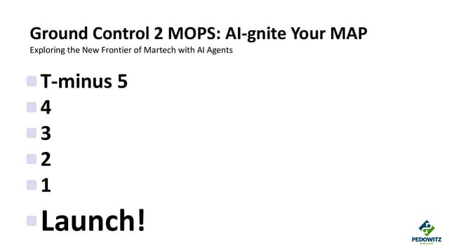 Austin Marketo User Group: Ground Control 2 MOPS: AI-Ignite your Map
