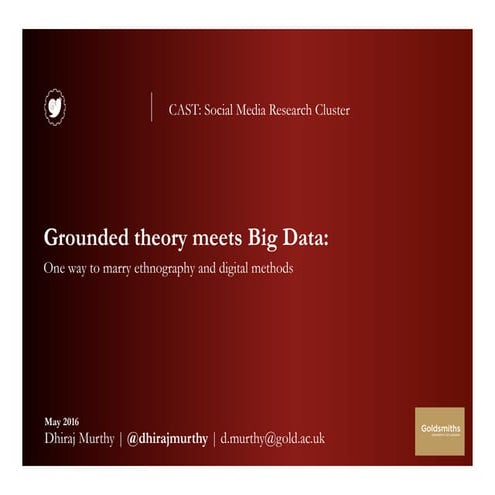 Grounded theory meets big data: One way to marry ethnography and digital methods