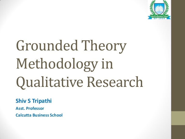 Grounded theory methodology of qualitative data analysis