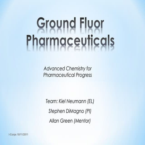 Ground flour pharmaceuticals lecture 2 bus model canvas